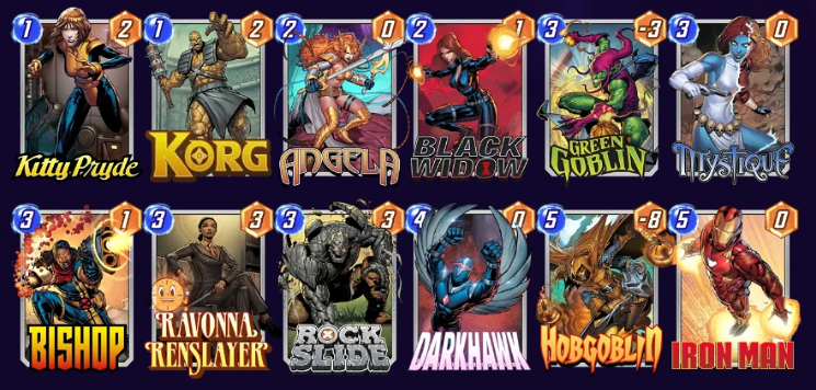 Marvel Snap Darkhawk Ravonna Deck