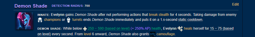 Evelynn Passive