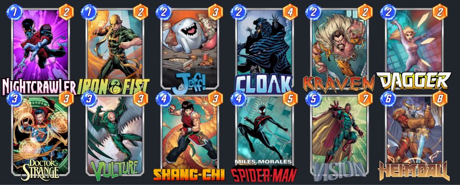 Marvel Snap Movement Jeff Deck