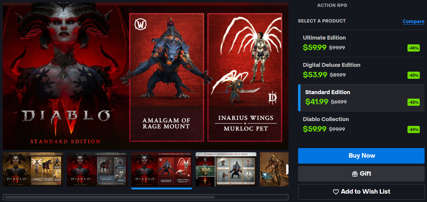 Diablo 4 Price