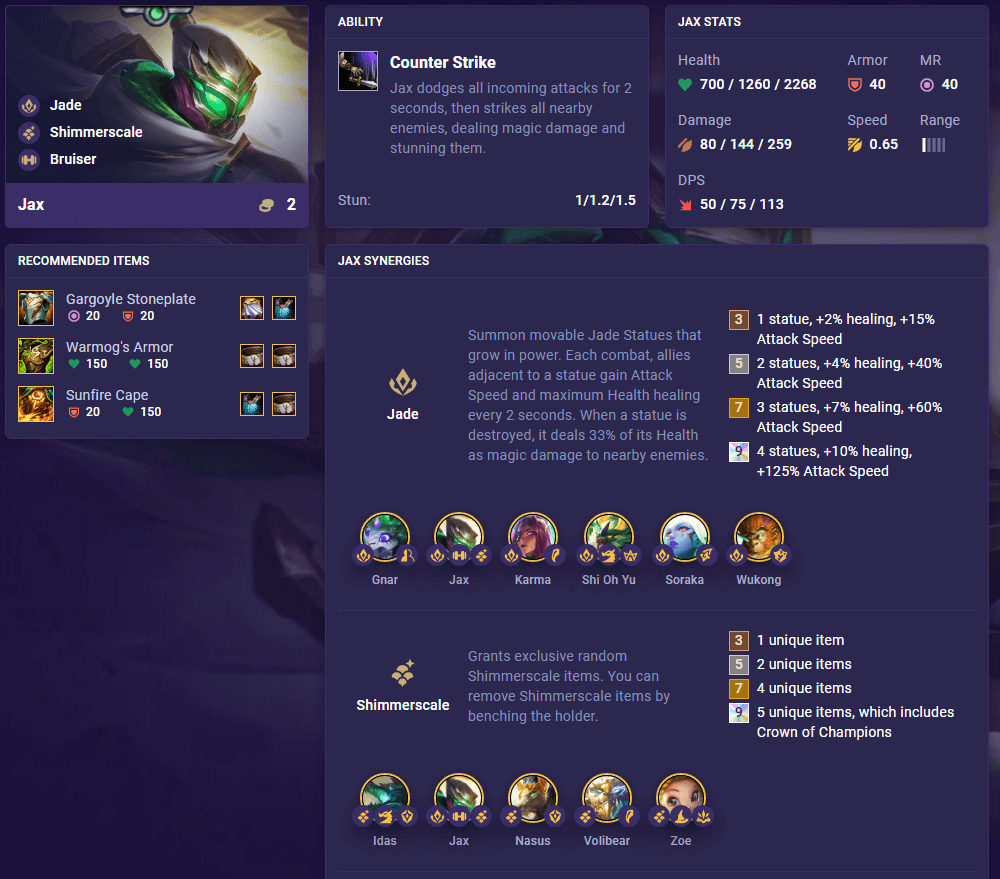 TFT Set 7.5 Jax