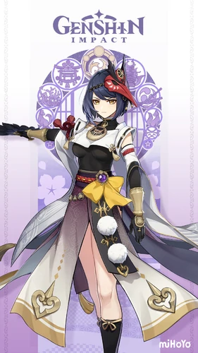 ea611ad7-genshin-impact-kujou-sara-card Genshin Impact Kujou Sara Card