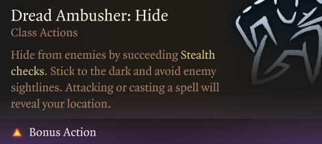 dread ambusher hide