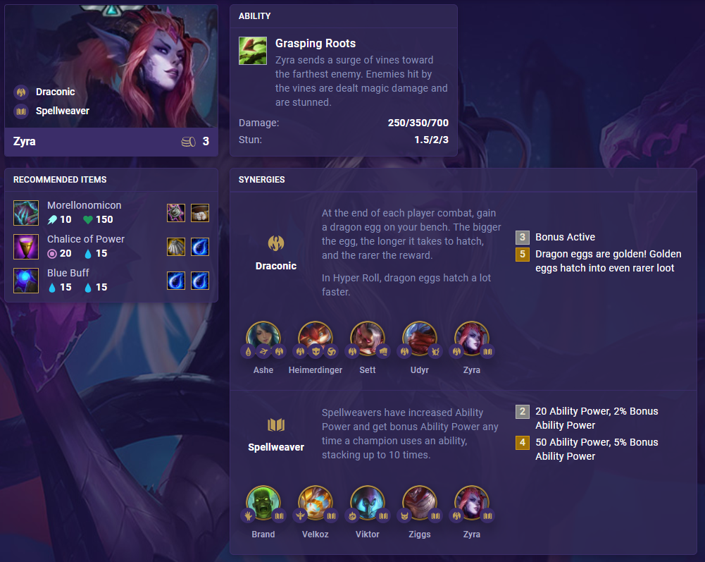 TFT Set 5 Zyra