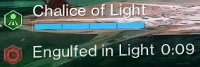 engulfed in light