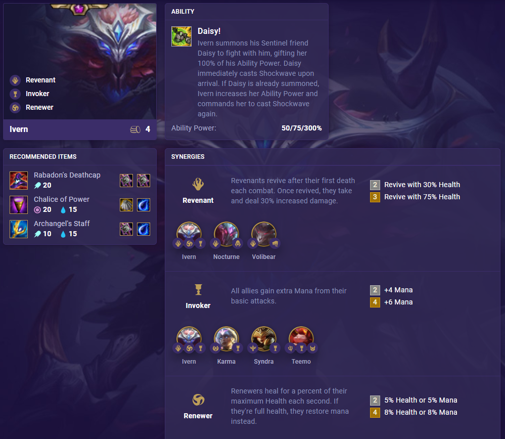 TFT Set 5 Ivern