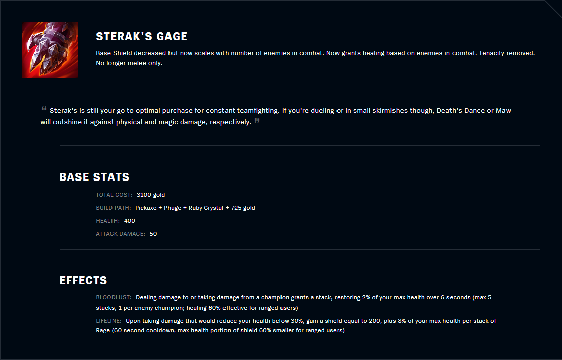 Sterak's Gage