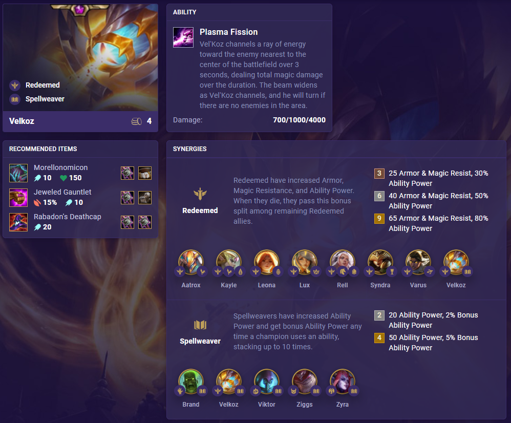 TFT Set 5 Vel'Koz