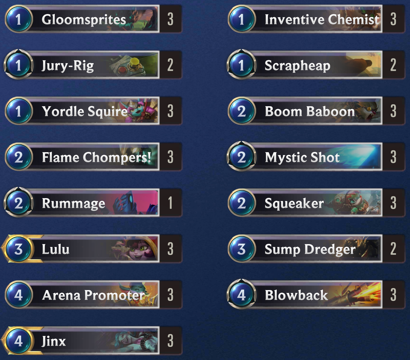 Jinx Lulu lor deck