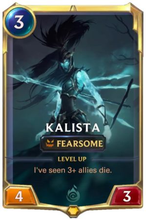 Kalista Level 1 (LoR card)