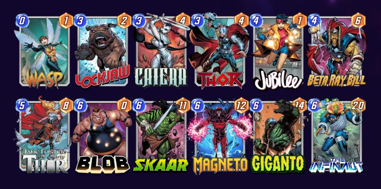 Marvel Snap Beta Ray Bill Lockjaw Deck