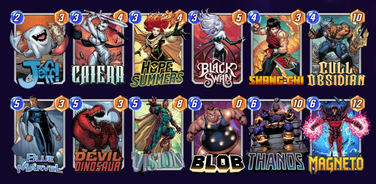 Marvel Snap Hope Summers Thanos Deck