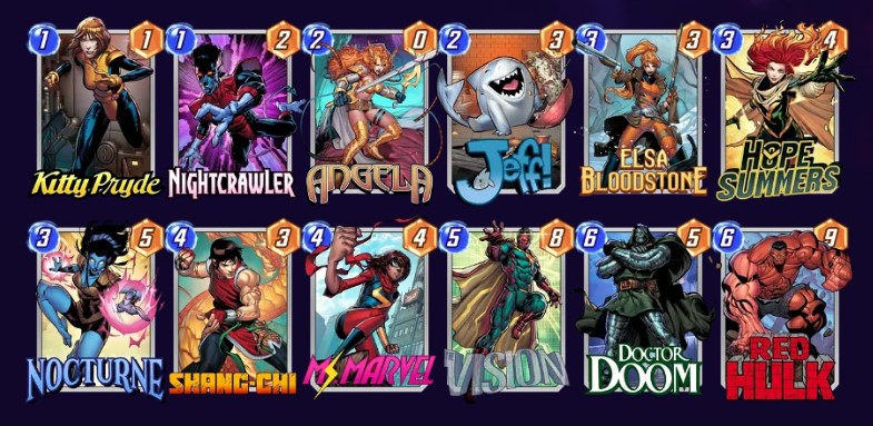 Marvel Snap Nocturne Elsa Move Deck
