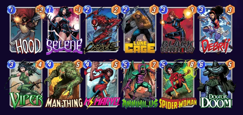 Marvel Snap Selene Junk Deck