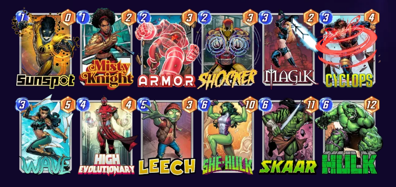 Marvel Snap Skaar High Evo Deck