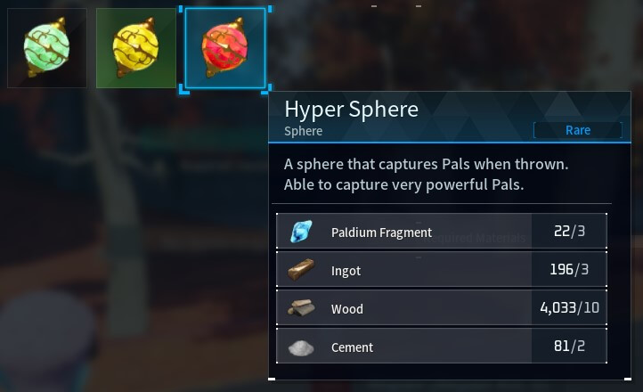 pal sphere costs