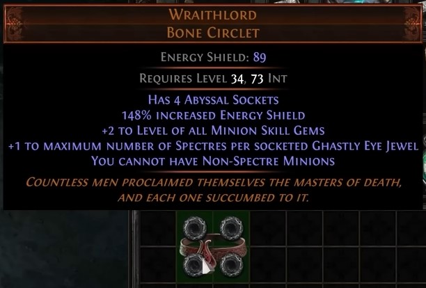 path-of-exile-necropolis-unique-wraithlord Path of Exile Necropolis Unique Wraithlord