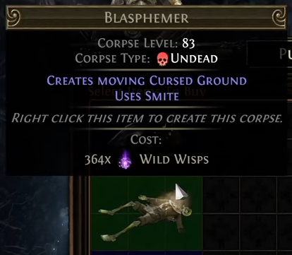PoE Affliction Corpses