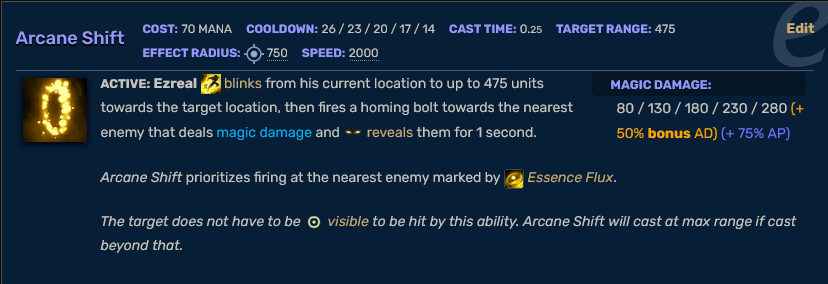 Ezreal E