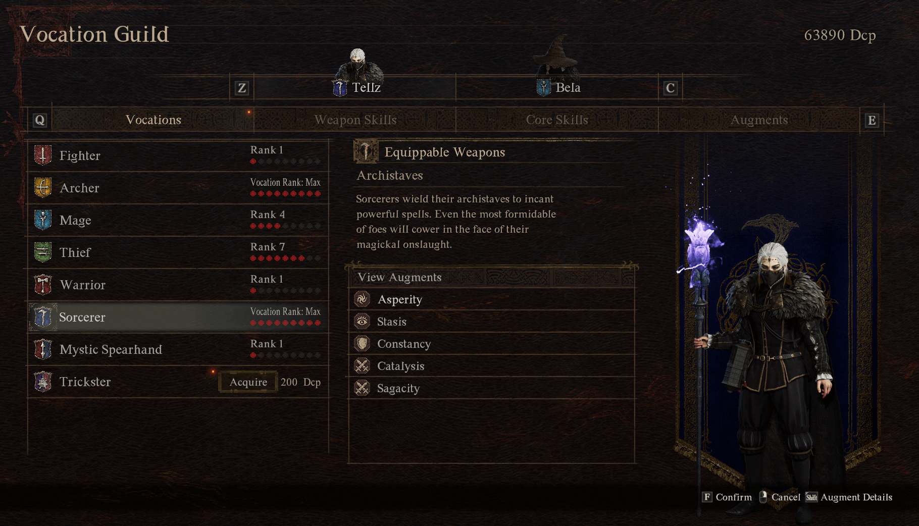 sorcerer vocation guild