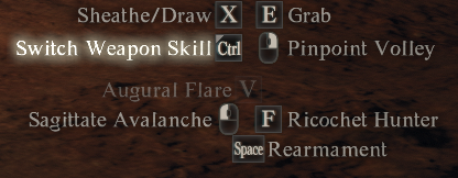 switch weapon skill
