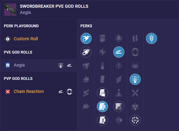 swordbreaker roll