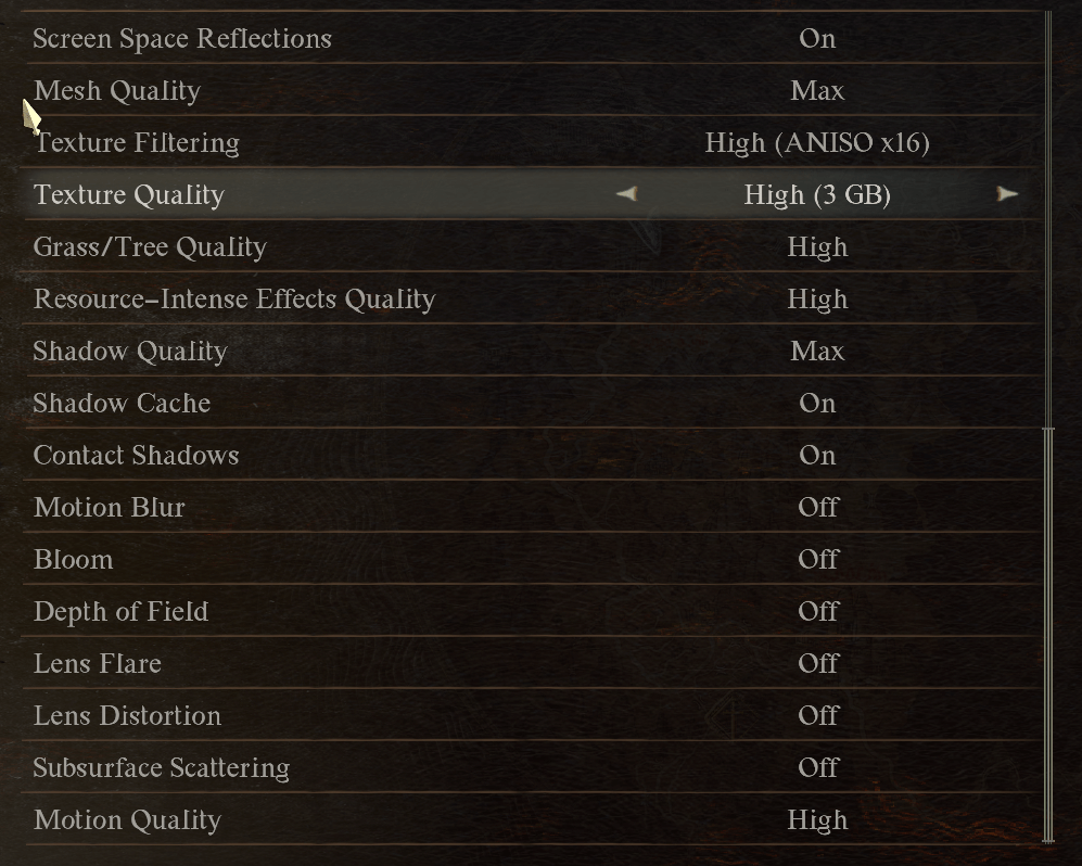 texture quality