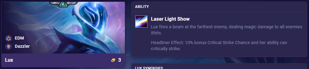 TFT Set 10 Lux