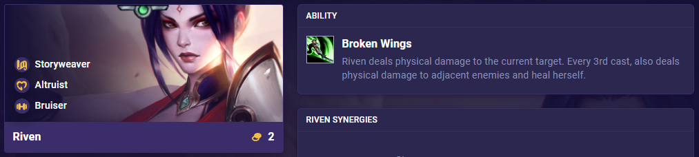 TFT Set 11 Ability Riven