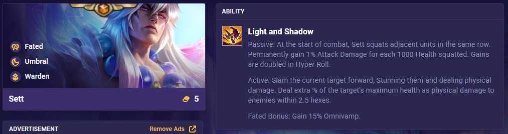 TFT Set 11 Ability Sett