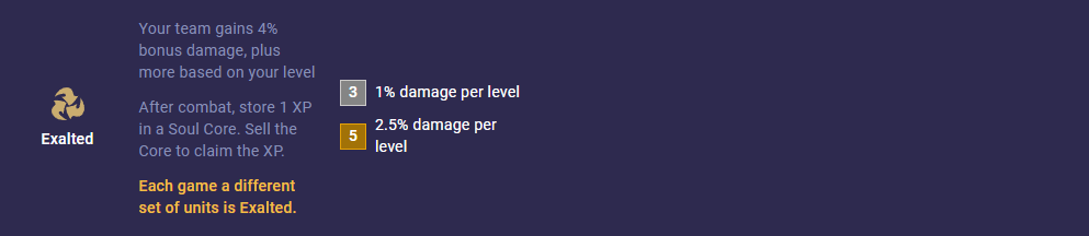 TFT Set 11 Exalted Trait