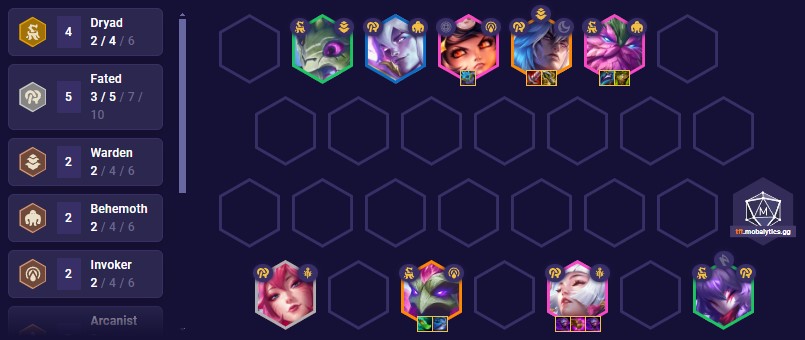 TFT Set 11 Fated Dryad Team Comp 14.9