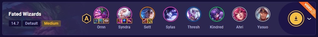 TFT Set 11 Fated Wizards Team Comp Highlight
