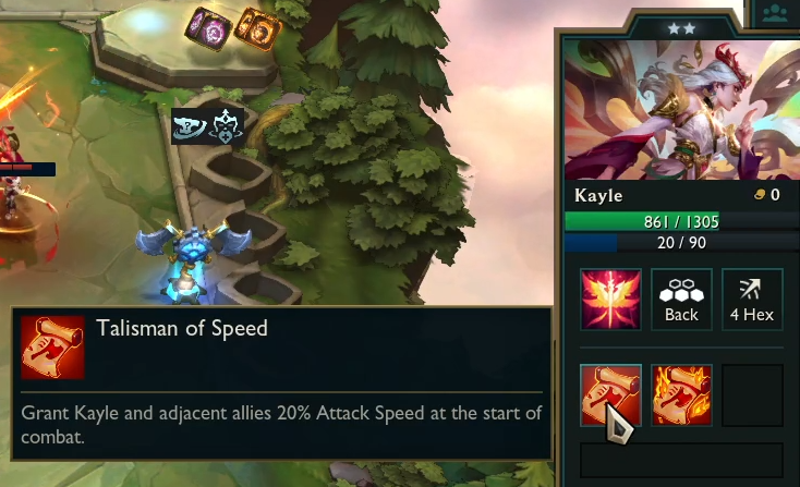 TFT Set 11 Kayle Talisman of Speed