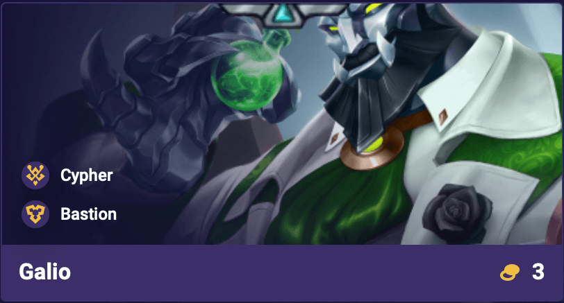 TFT Set 14 Galio