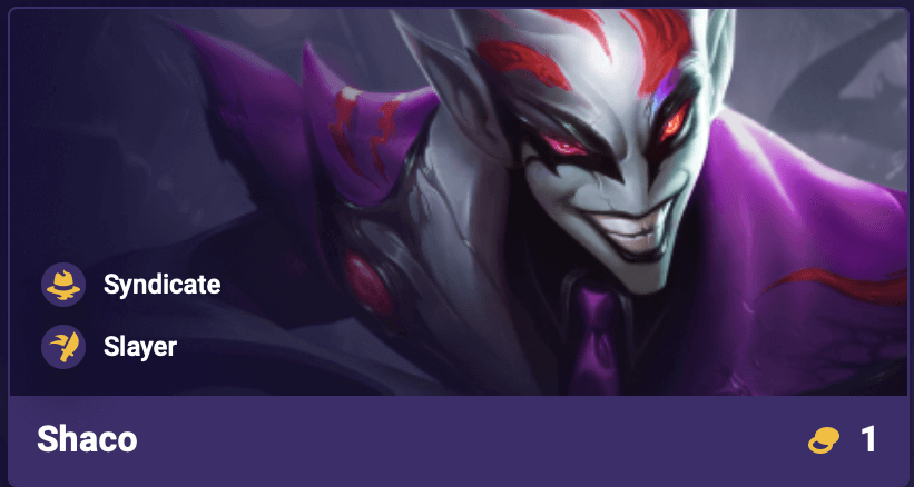 TFT Set 14 Shaco