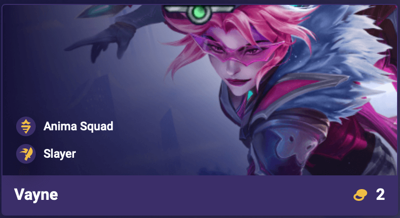 TFT Set 14 Vayne