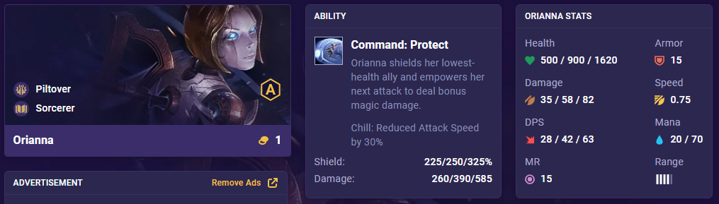 TFT Set 9.5 Orianna