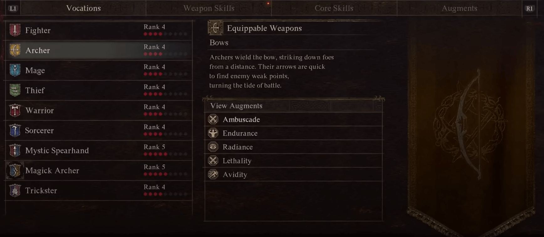vocation ranks