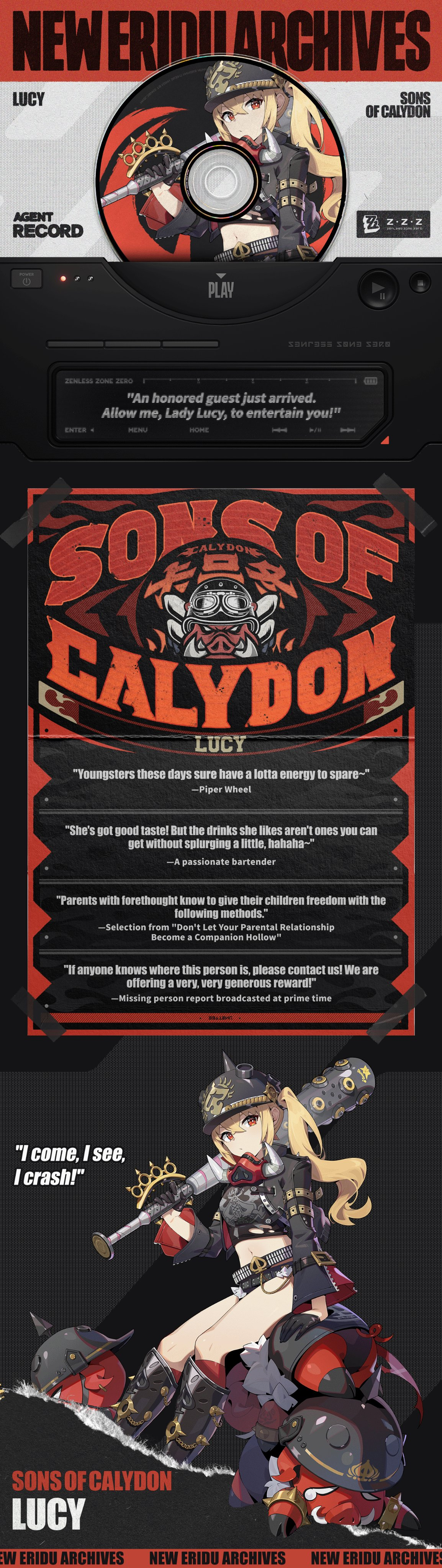 Zenless Zone Zero Lucy Sons of Calydon Reveal